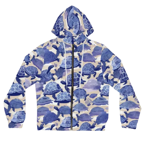 Blueback Drift on a Women's Full-Zip Hoodie