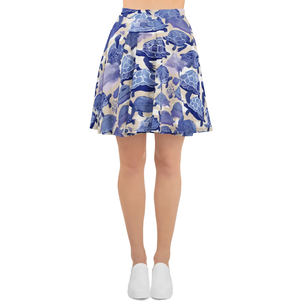 Blueback Drift on Skater Skirt — Front