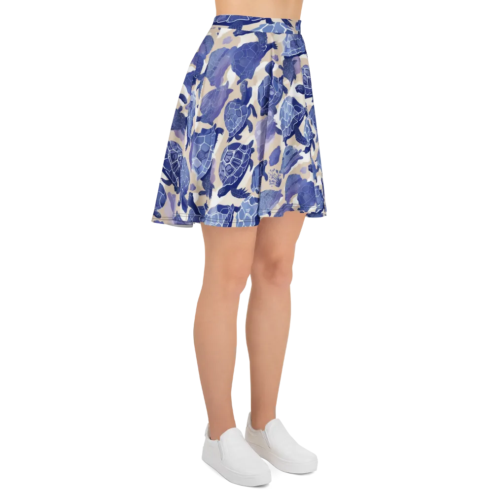 Blueback Drift on Skater Skirt — Right
