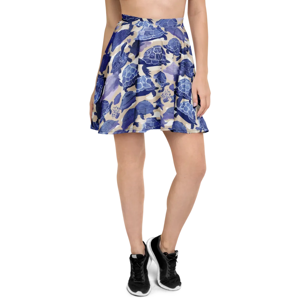 Blueback Drift on Skater Skirt — Front