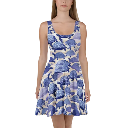 Blueback Drift on a Skater Dress
