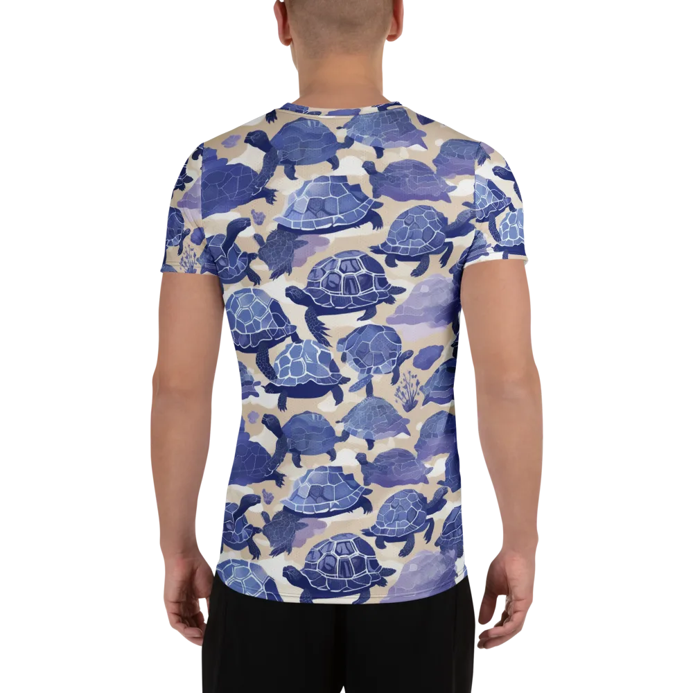 Blueback Drift on Men's Athletic T-Shirt — Back