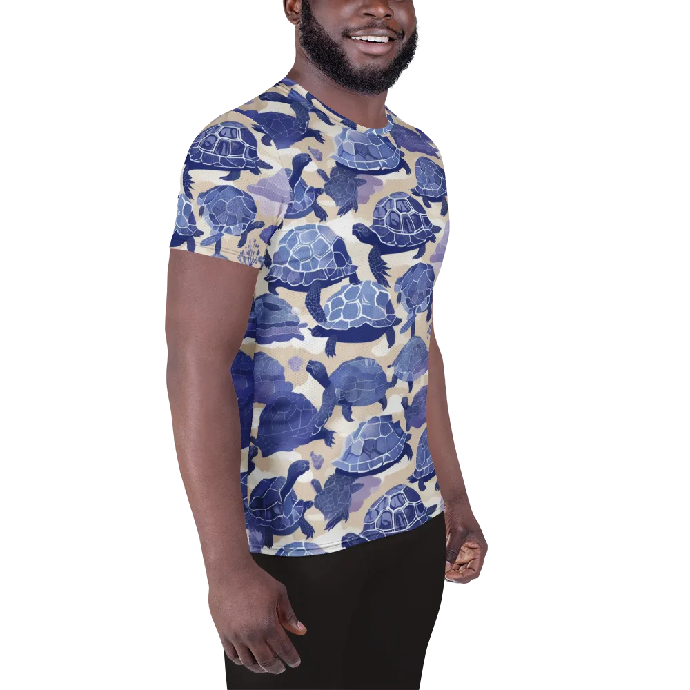 Blueback Drift on Men's Athletic T-Shirt — Right