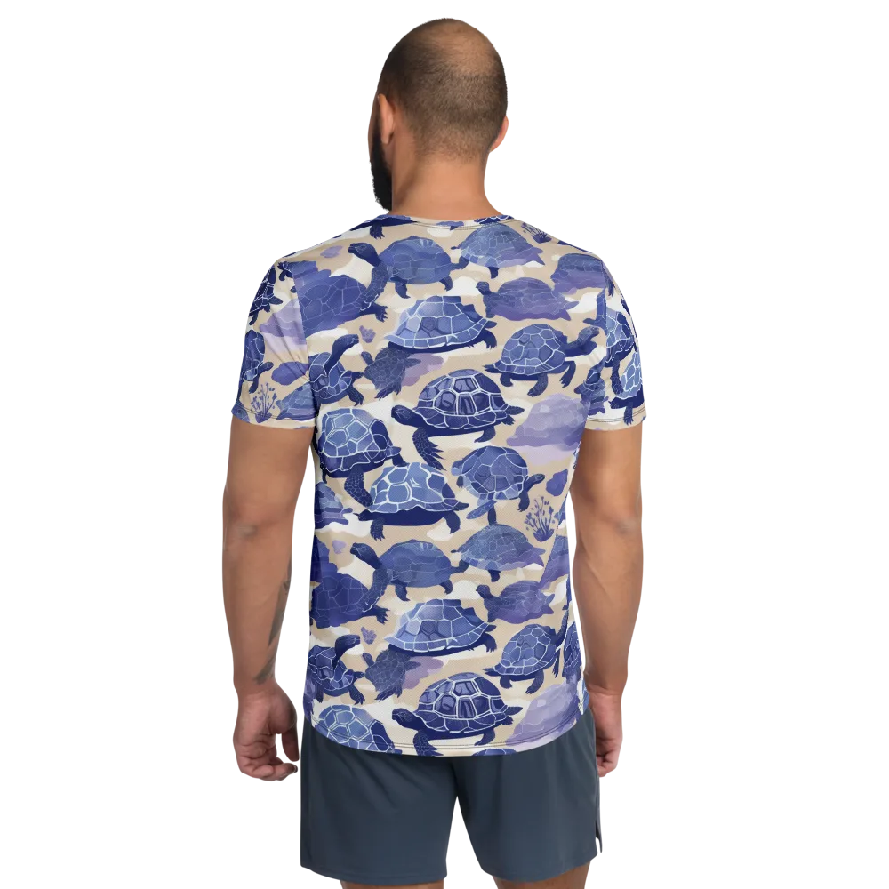 Blueback Drift on Men's Athletic T-Shirt — Back