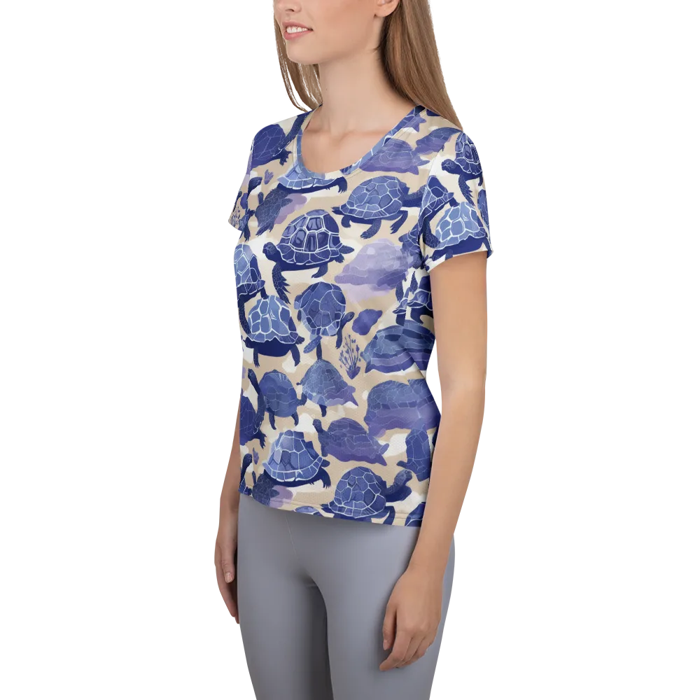 Blueback Drift on Women's Athletic T-Shirt — Left