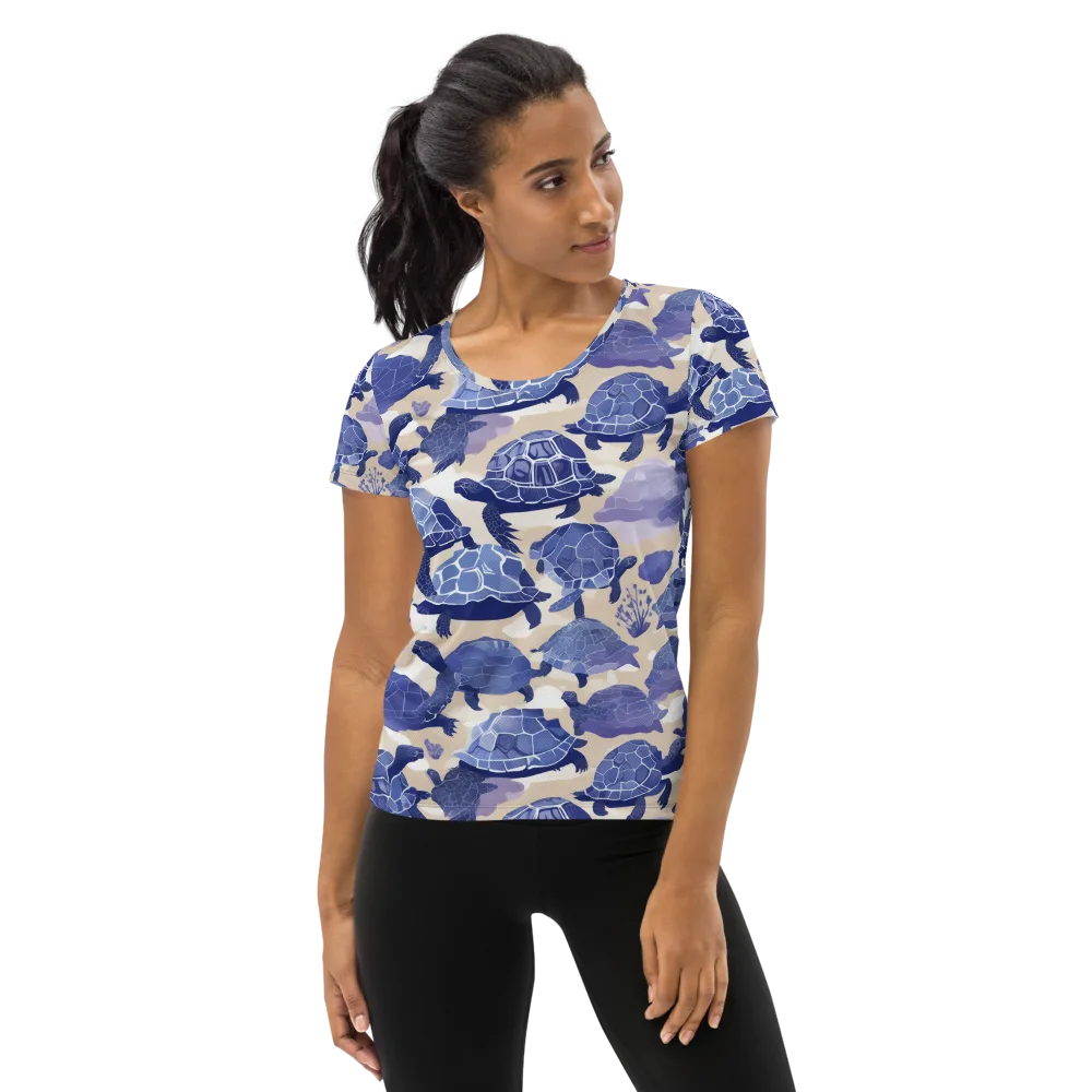 Blueback Drift on Women's Athletic T-Shirt — Front