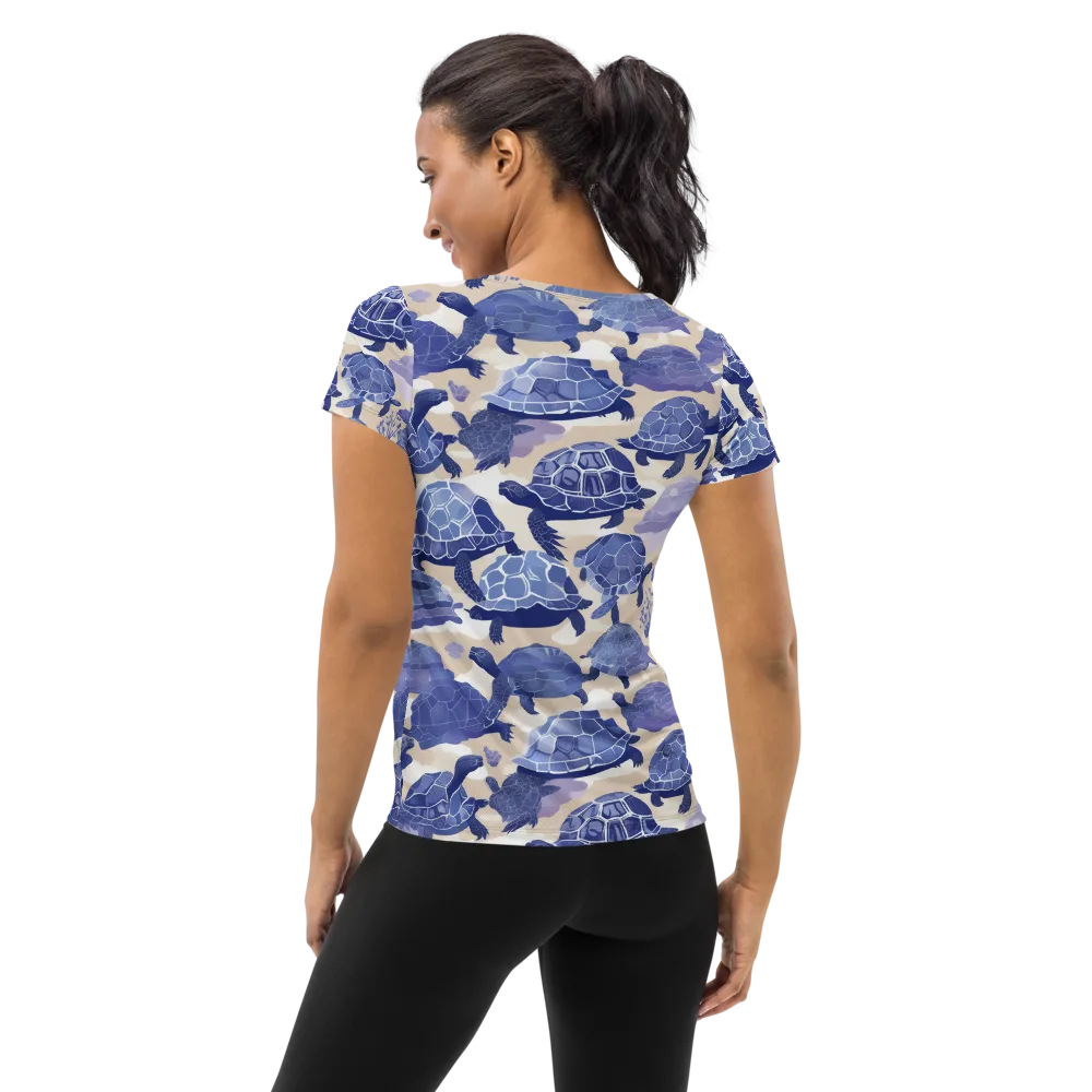 Blueback Drift on Women's Athletic T-Shirt — Back