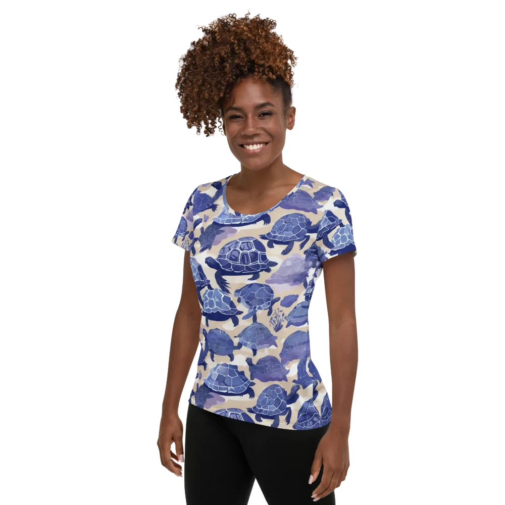 Blueback Drift on Women's Athletic T-Shirt — Left