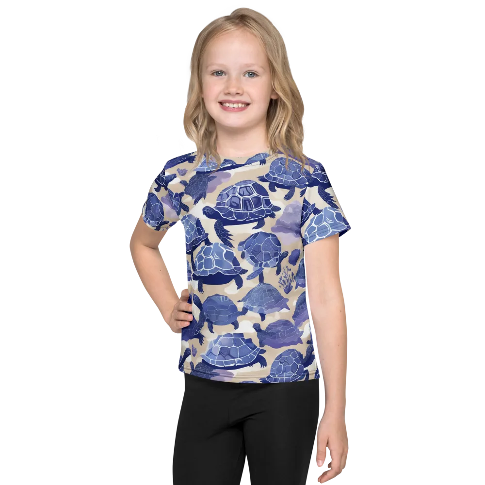 Blueback Drift on Kids Crew Neck T-Shirt — Front