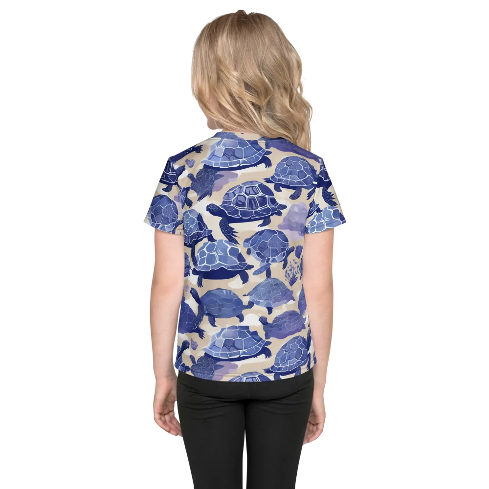 Blueback Drift on Kids Crew Neck T-Shirt — Back