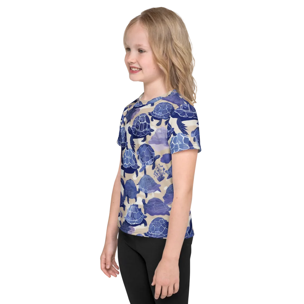 Blueback Drift on Kids Crew Neck T-Shirt — Left