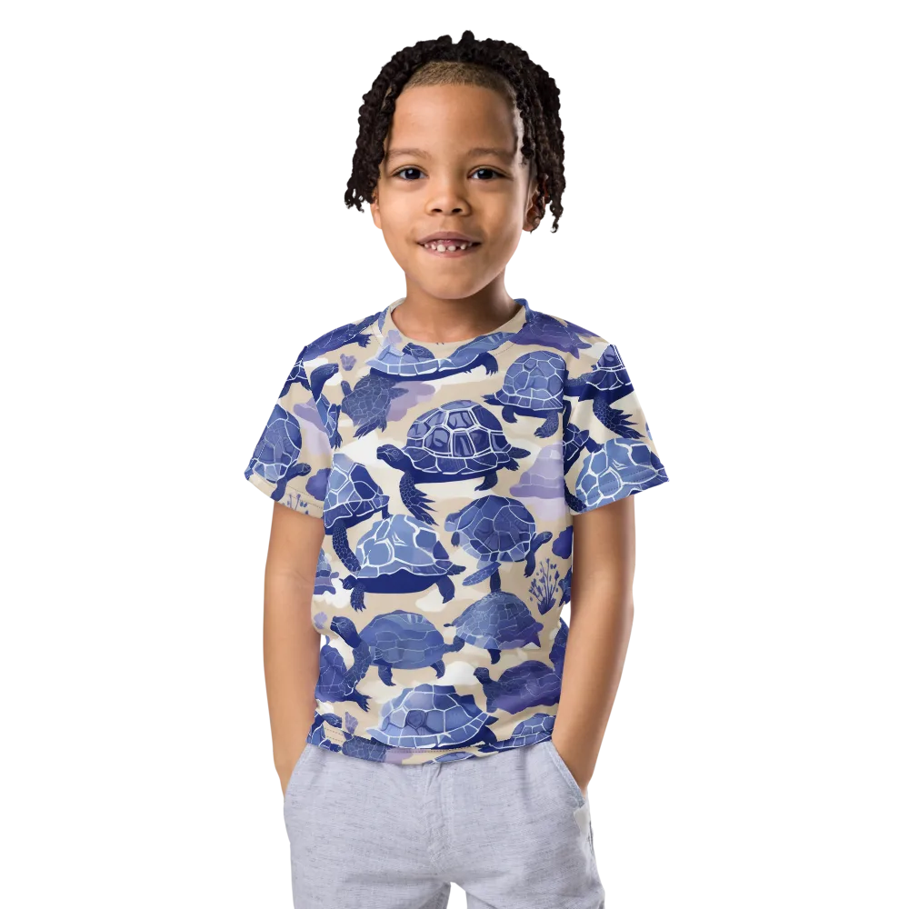 Blueback Drift on Kids Crew Neck T-Shirt — Front