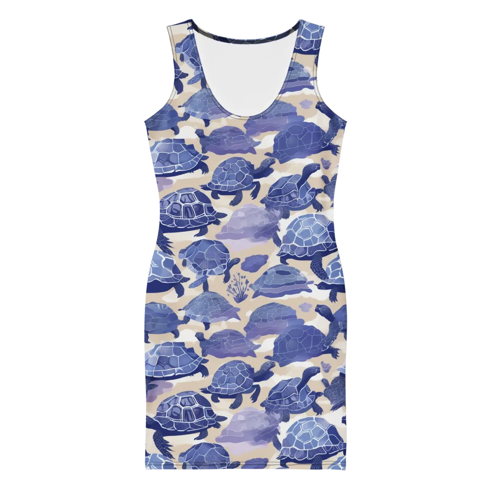 Blueback Drift on Bodycon Dress — Front