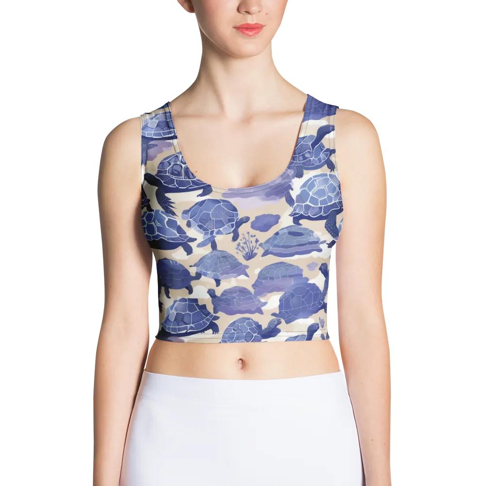 Blueback Drift on Crop Top — Front