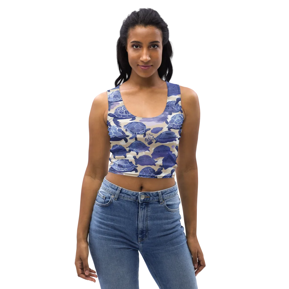 Blueback Drift on Crop Top — Front