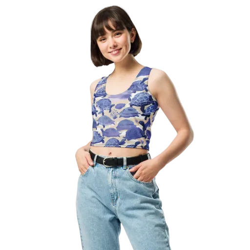 Blueback Drift on a Crop Top