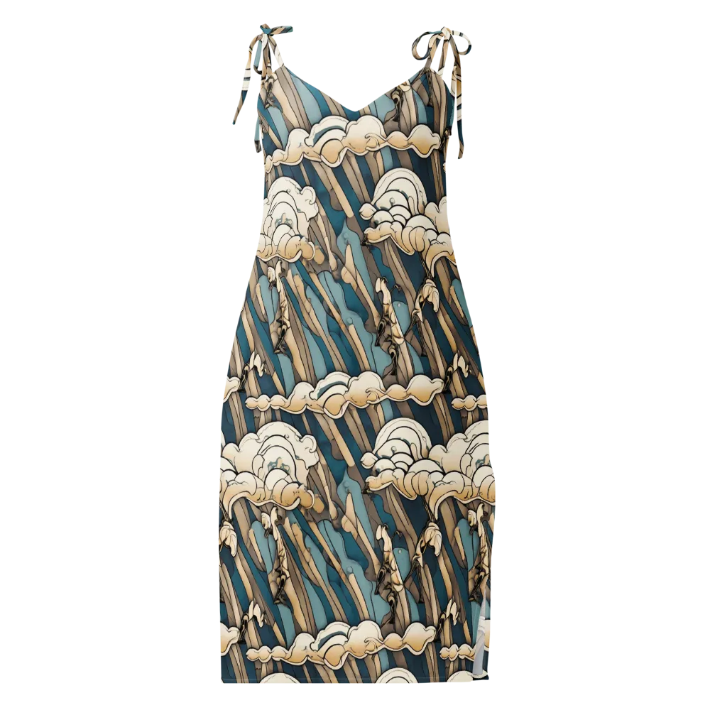 Art Nouveau Undertow on Slip Dress — Front