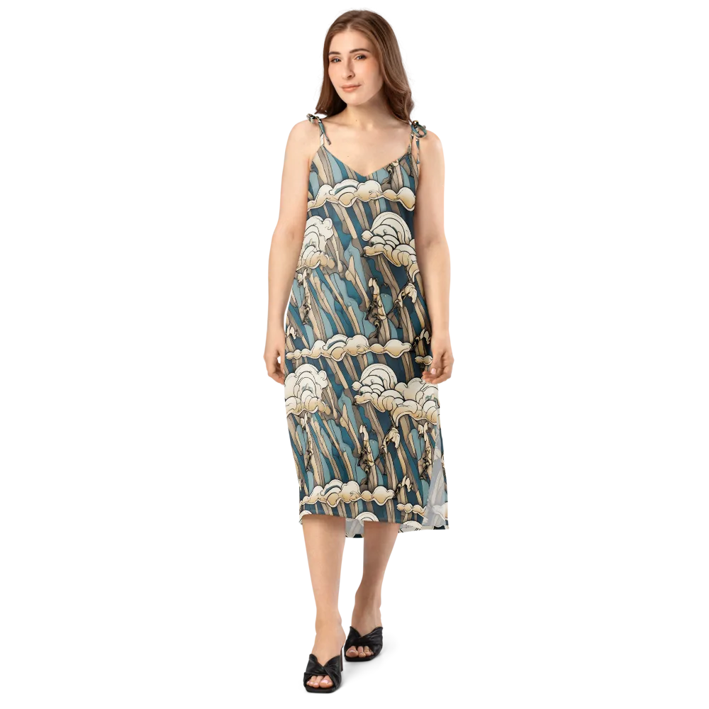 Art Nouveau Undertow on Slip Dress — Front