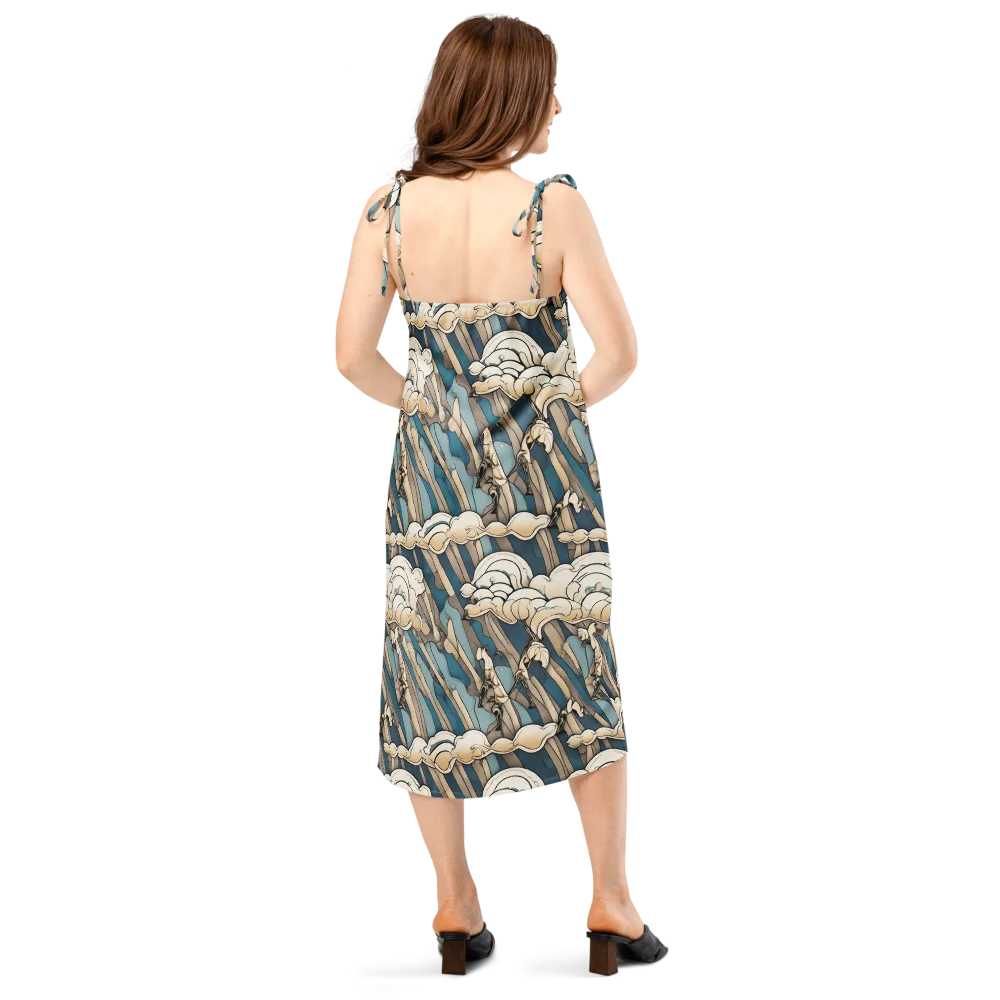 Art Nouveau Undertow on Slip Dress — Back