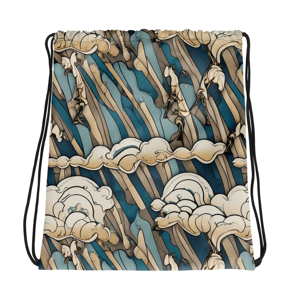 Art Nouveau Undertow on Drawstring Bag — Photo