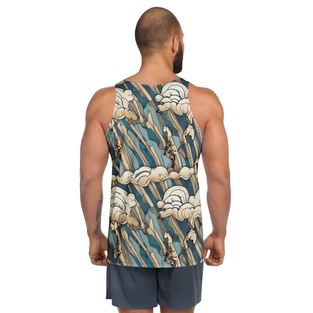 Art Nouveau Undertow on Men's Tank Top — Back