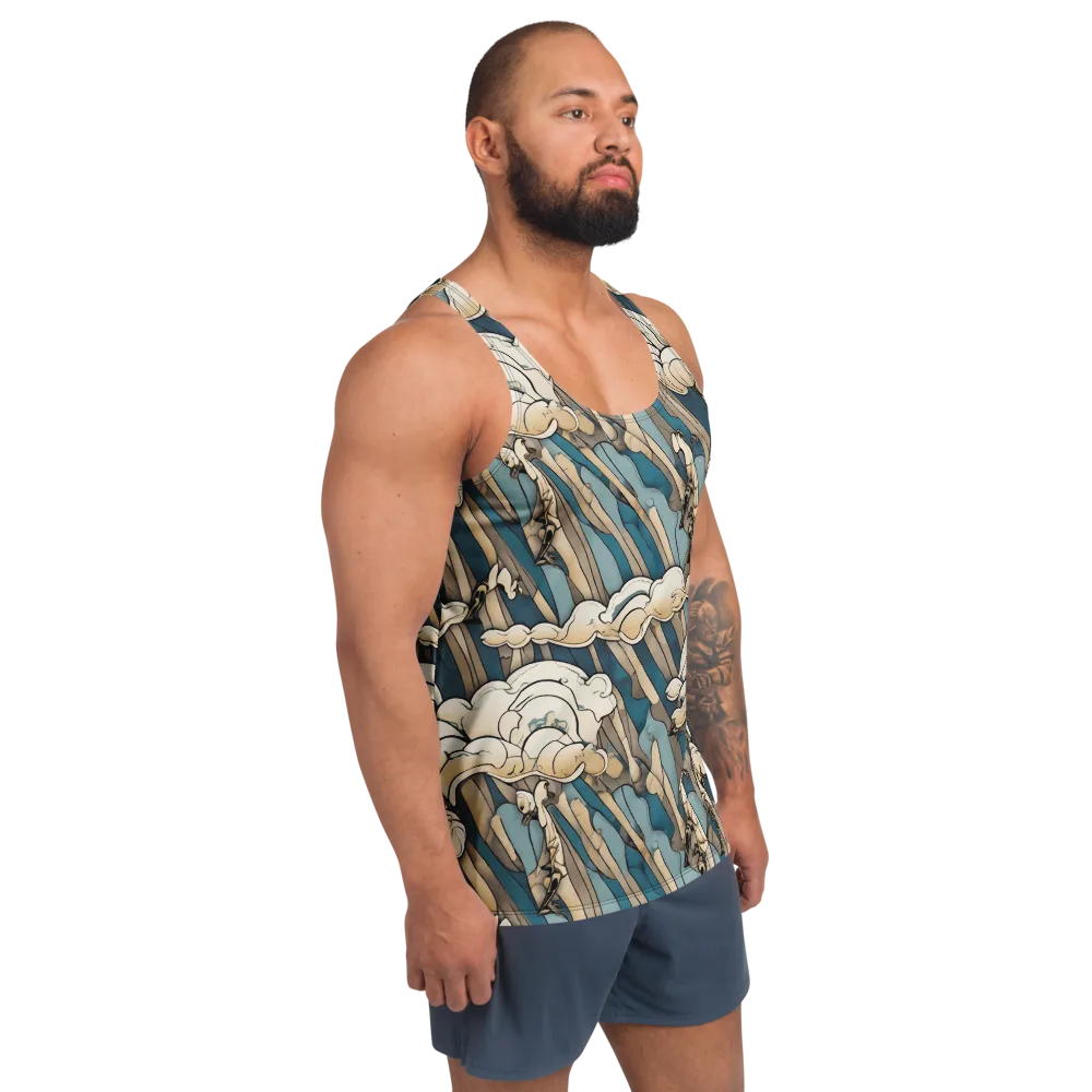 Art Nouveau Undertow on Men's Tank Top — Right Front