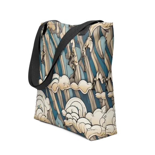 Art Nouveau Undertow on a Tote Bag