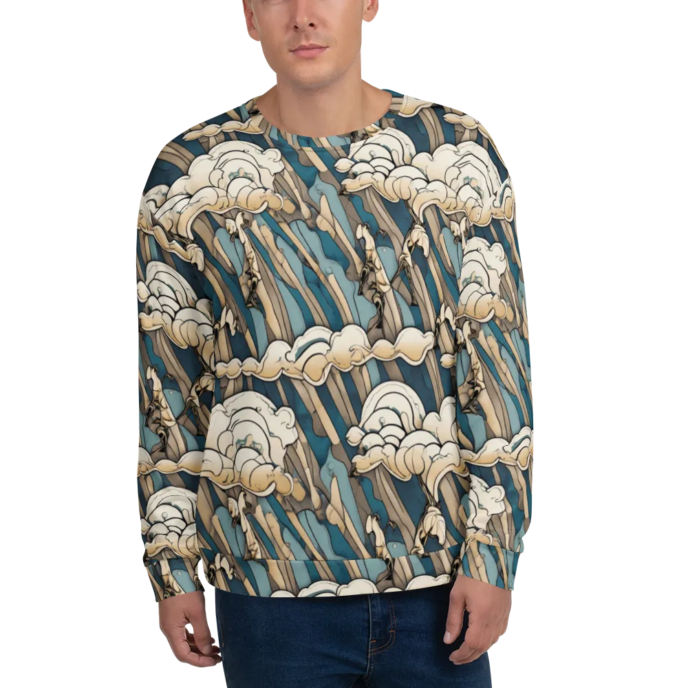 Art Nouveau Undertow on Sweatshirt — Front