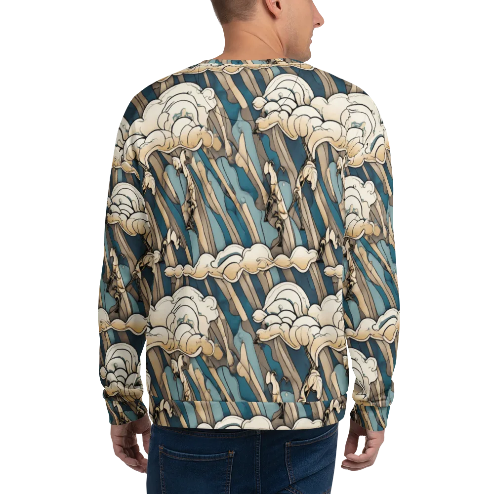Art Nouveau Undertow on Sweatshirt — Back