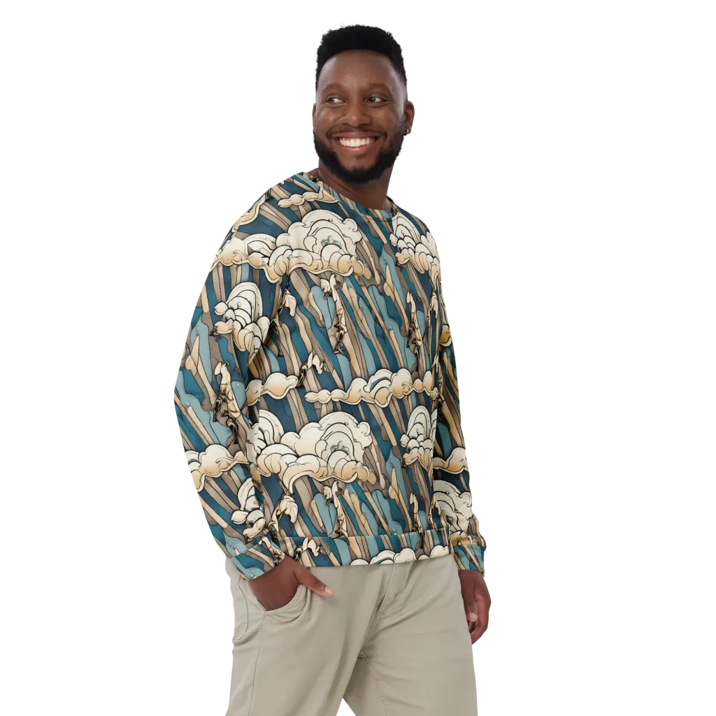 Art Nouveau Undertow on Sweatshirt — Front