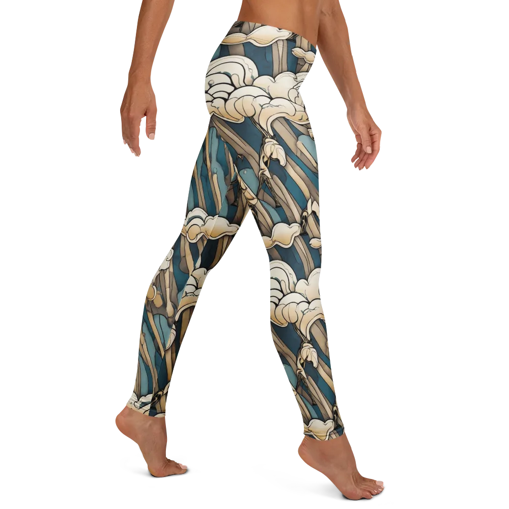 Art Nouveau Undertow on Leggings — Right