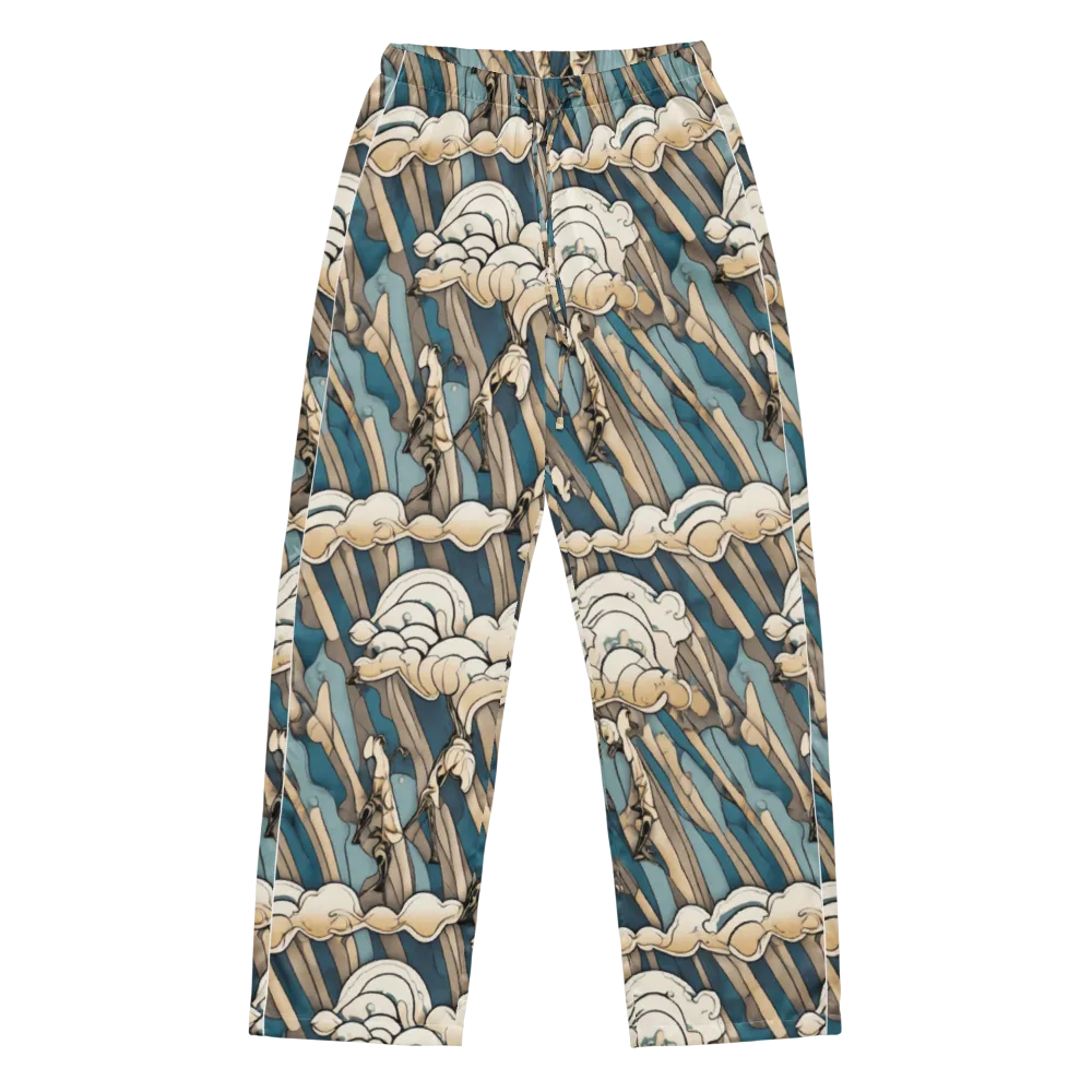 Art Nouveau Undertow on Women's Pajama Pants — Front
