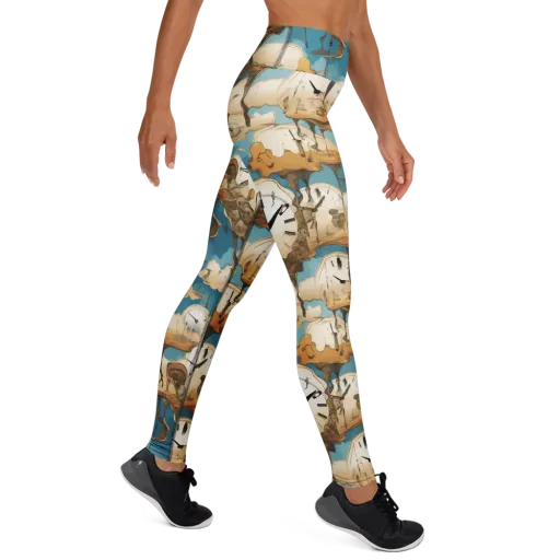 Chronicle of Clouds on a Yoga Leggings