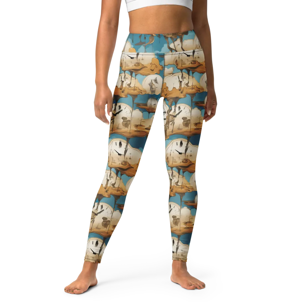 Chronicle of Clouds on Yoga Leggings — Front