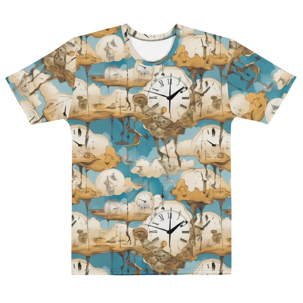 Chronicle of Clouds on Men's Cotton Crew Neck T-Shirt — Front