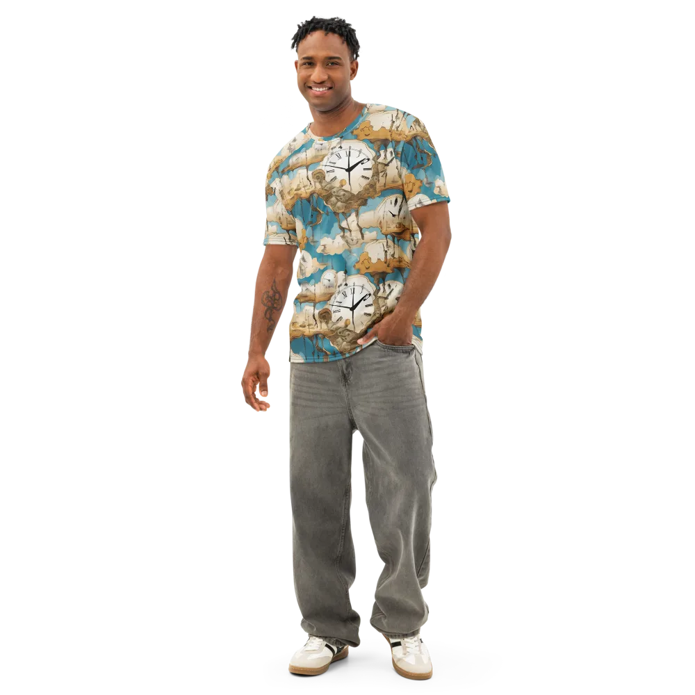 Chronicle of Clouds on Men's Cotton Crew Neck T-Shirt — Front