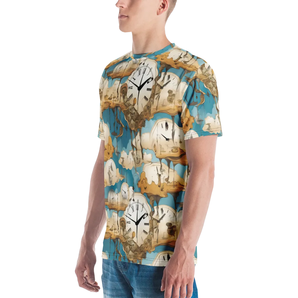 Chronicle of Clouds on Men's Crew Neck T-Shirt — Left