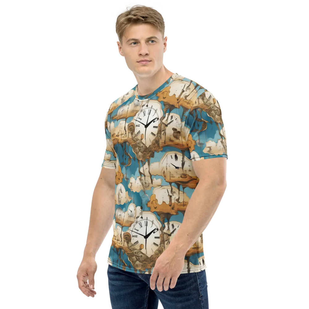 Chronicle of Clouds on Men's Crew Neck T-Shirt — Left