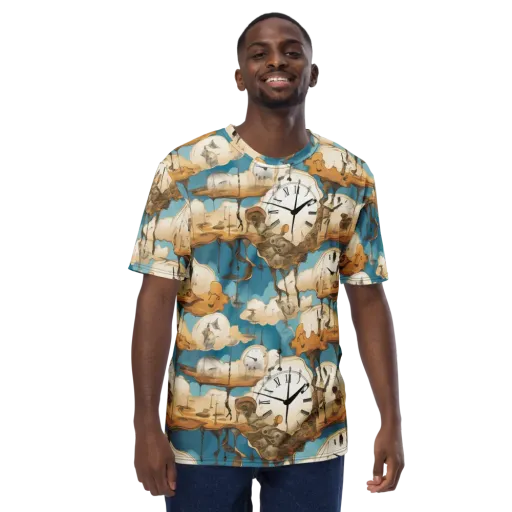 Chronicle of Clouds on a Men's Crew Neck T-Shirt