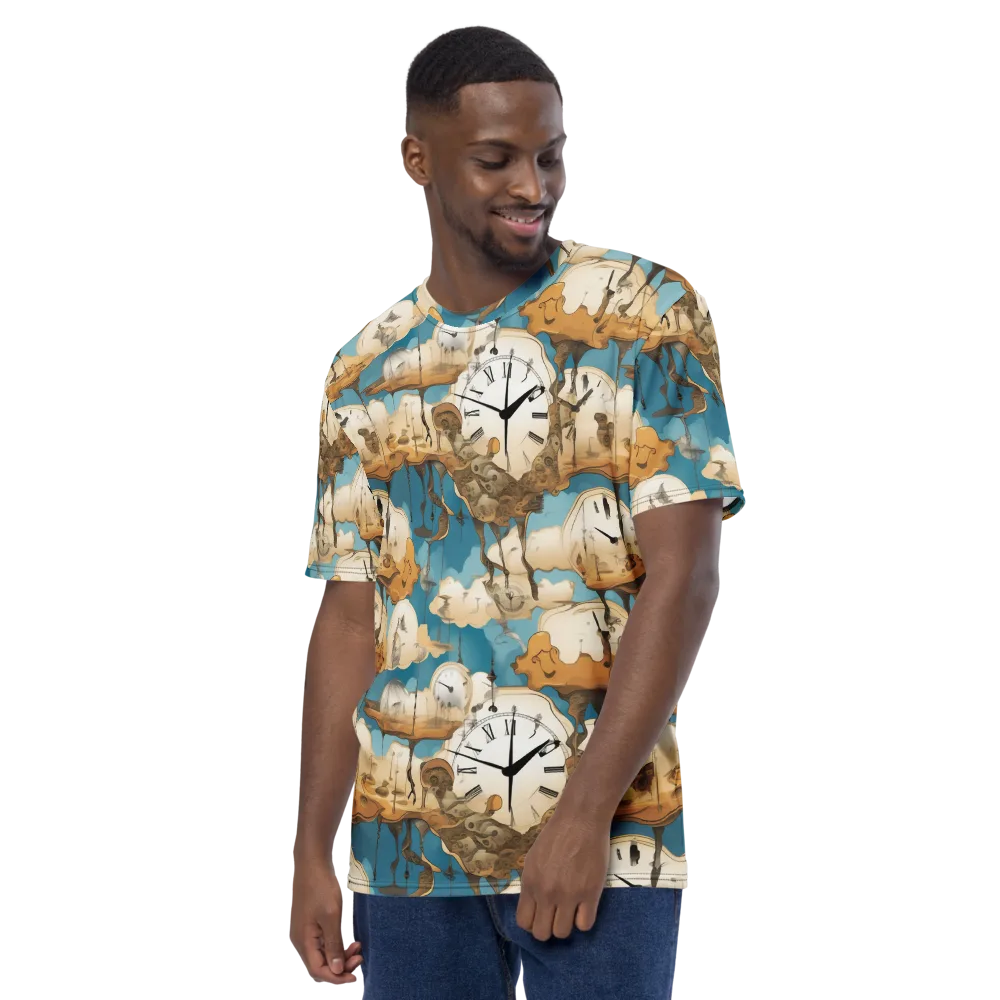 Chronicle of Clouds on Men's Crew Neck T-Shirt — Left