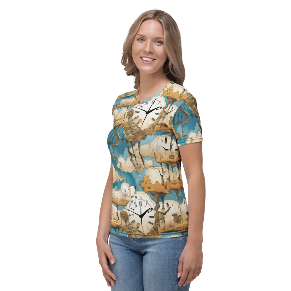 Chronicle of Clouds on Women's Crew Neck T-Shirt — Left