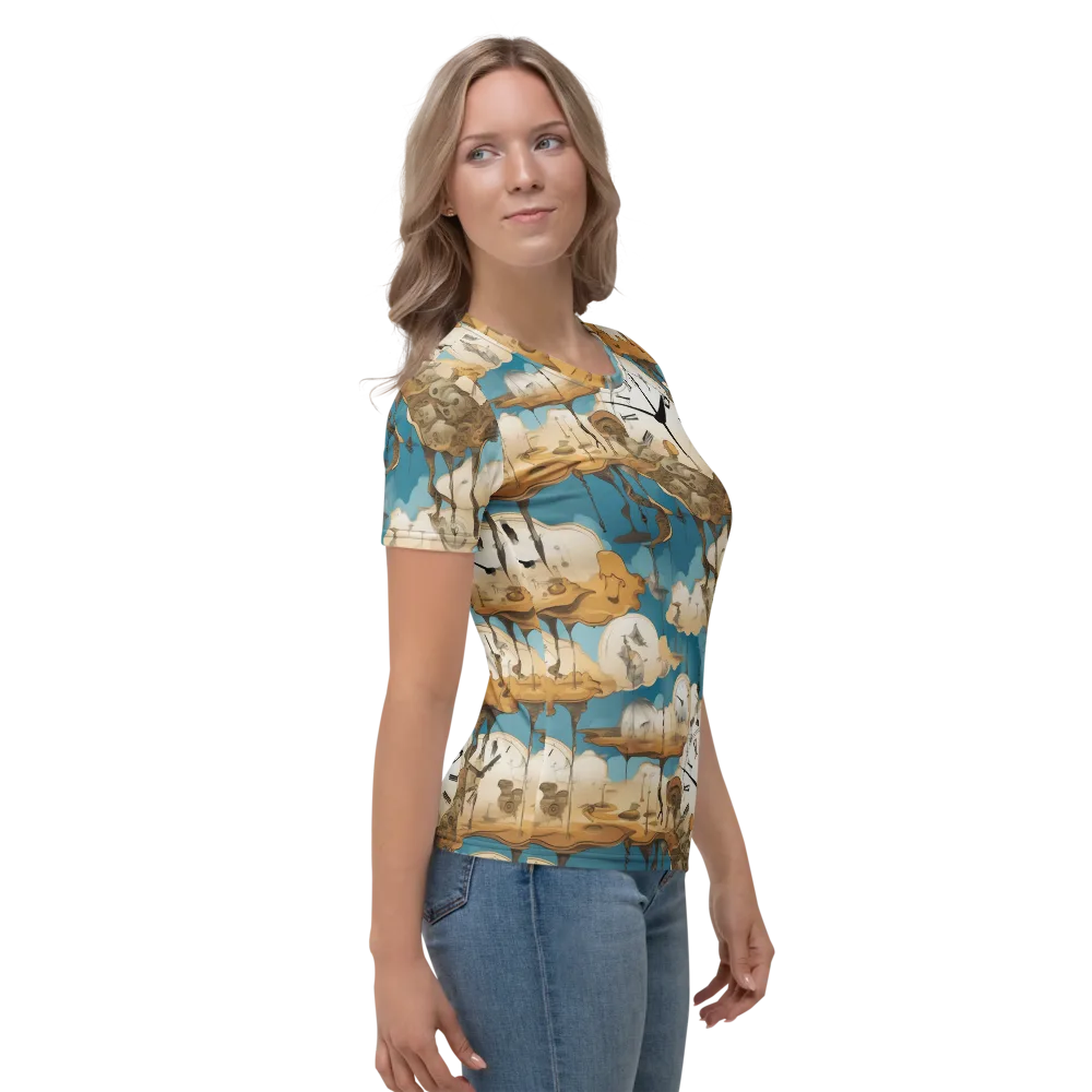 Chronicle of Clouds on Women's Crew Neck T-Shirt — Right