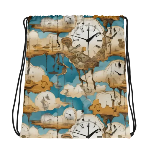 Chronicle of Clouds on a Drawstring Bag