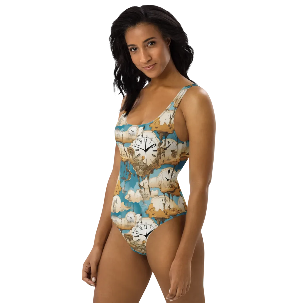 Chronicle of Clouds on One-Piece Swimsuit — Left