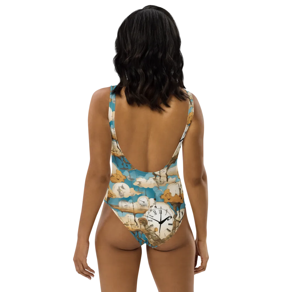 Chronicle of Clouds on One-Piece Swimsuit — Back