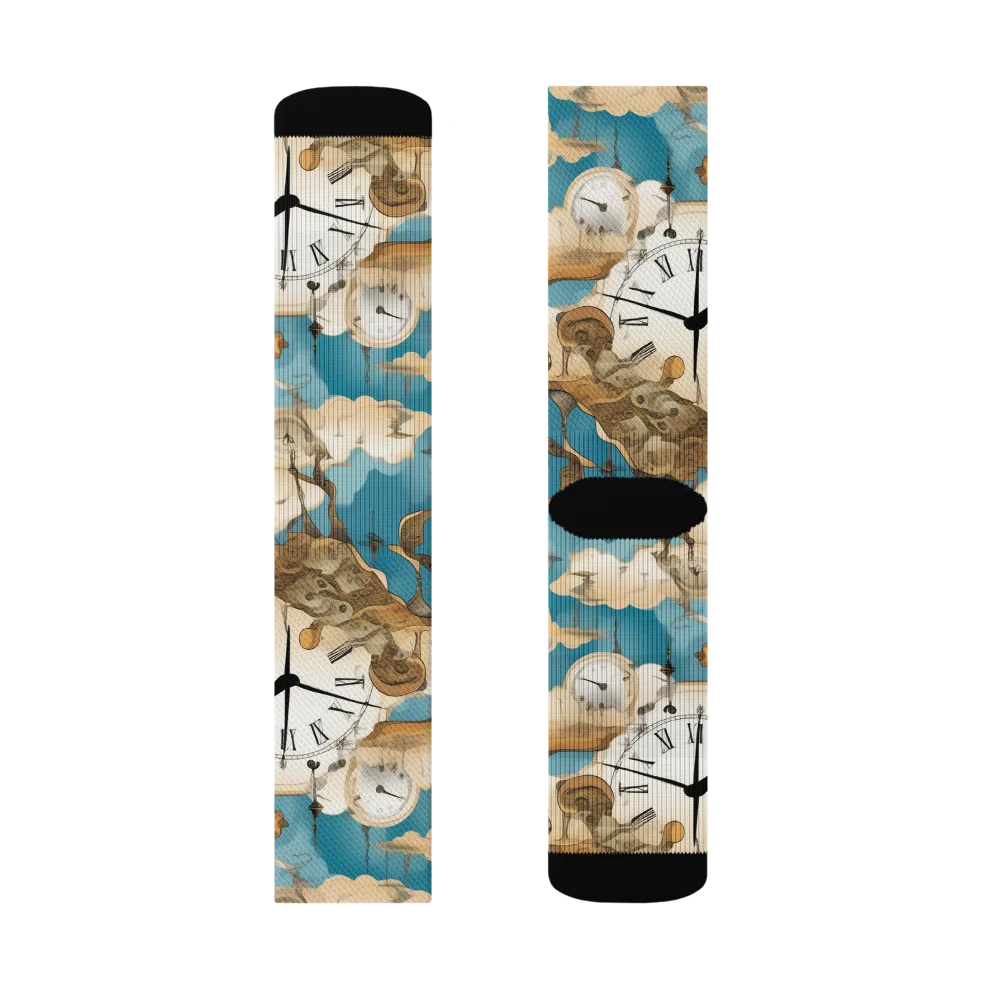 Chronicle of Clouds on Socks — Right Sock