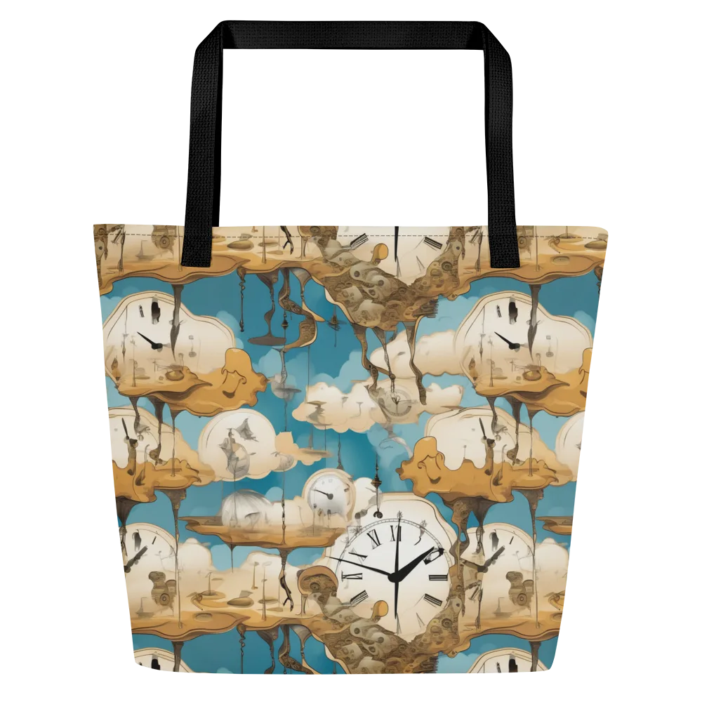 Chronicle of Clouds on Large Tote Bag W/ Pocket — Front