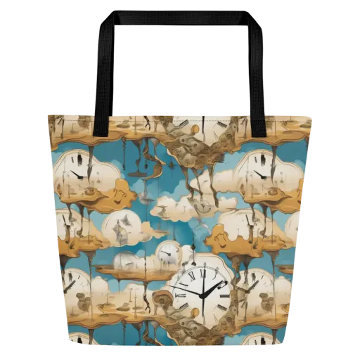 Chronicle of Clouds on a Large Tote Bag W/ Pocket
