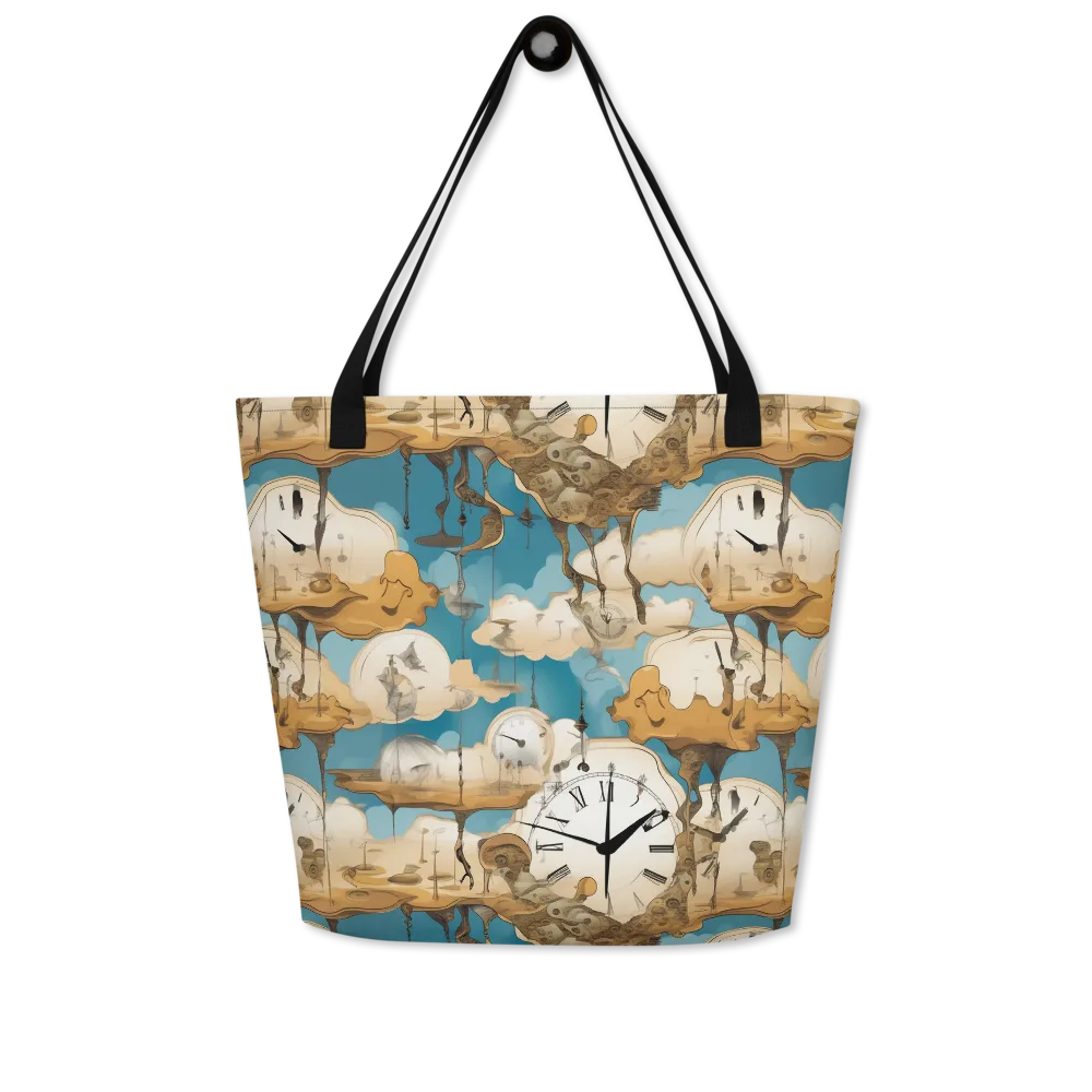 Chronicle of Clouds on Large Tote Bag W/ Pocket — Front