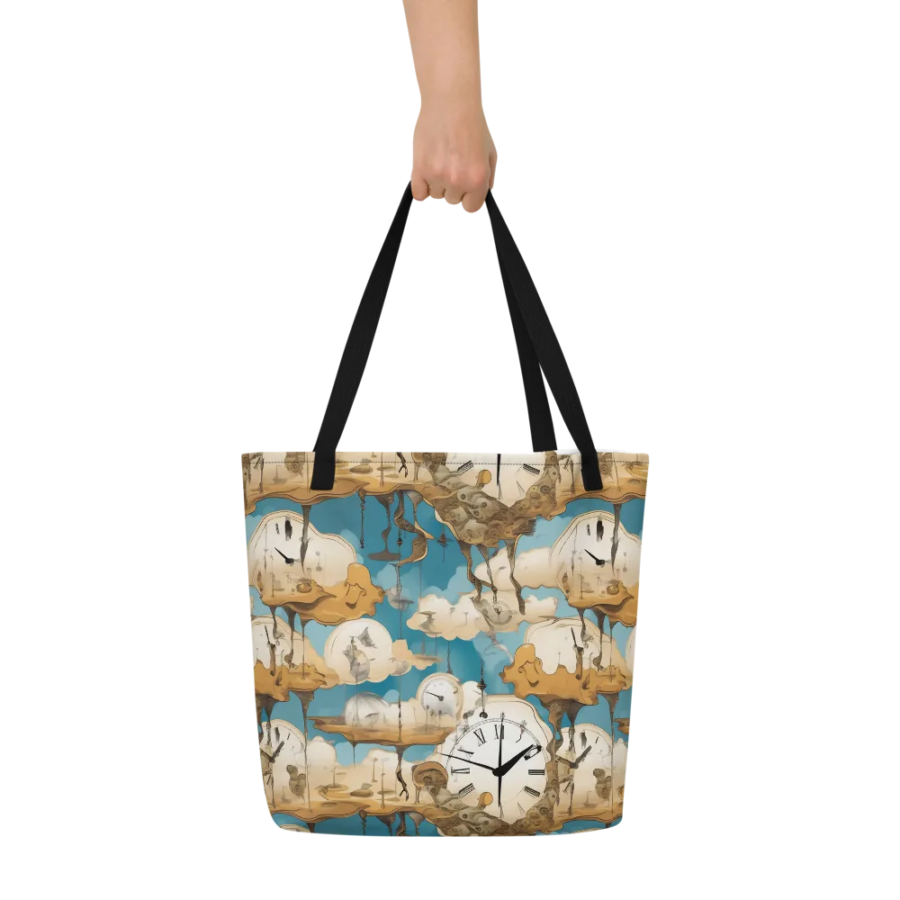 Chronicle of Clouds on Large Tote Bag W/ Pocket — Front